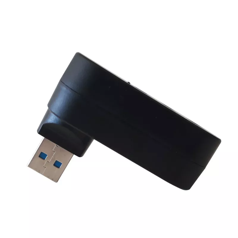 Techly IUSB3-HUB3-ROTB sąsajos šakotuvas USB 3.2 Gen 1 (3.1 Gen 1) Type-A 5000 Mbit/s Juoda