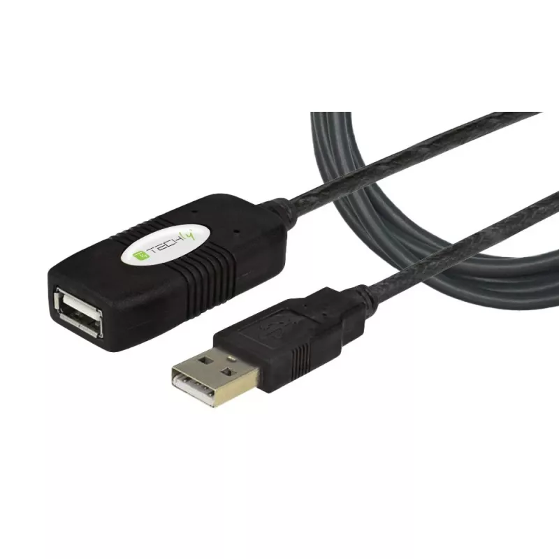 Techly aktyvus USB 2.0 Hi-Speed ilginimo kabelis 10 m IUSB-REP10TY