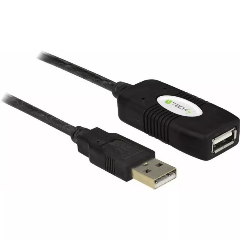 Techly aktyvus USB 2.0 Hi-Speed ilginimo kabelis 10 m IUSB-REP10TY