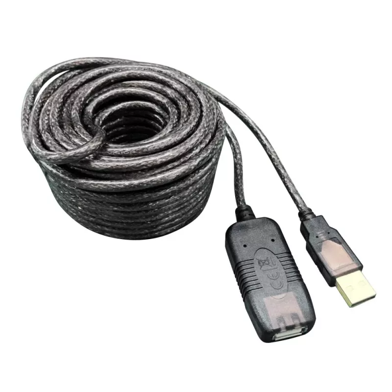 Techly aktyvus USB 2.0 Hi-Speed ilginimo kabelis 10 m IUSB-REP10TY