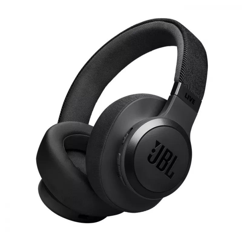 JBL Live 770NC ausinės belaidės galvos juostos skambučiams / muzikai Bluetooth juodos