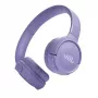 JBL Tune 520BT ausinės belaidės galvos lankelio skambučiams/muzikai USB Type-C Bluetooth violetinės