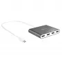j5create JCA366-N USB-C™ į 4 prievadų HDMI™ kelių monitorių adapteris, sidabrinis