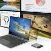 j5create JCA366-N USB-C™ į 4 prievadų HDMI™ kelių monitorių adapteris, sidabrinis