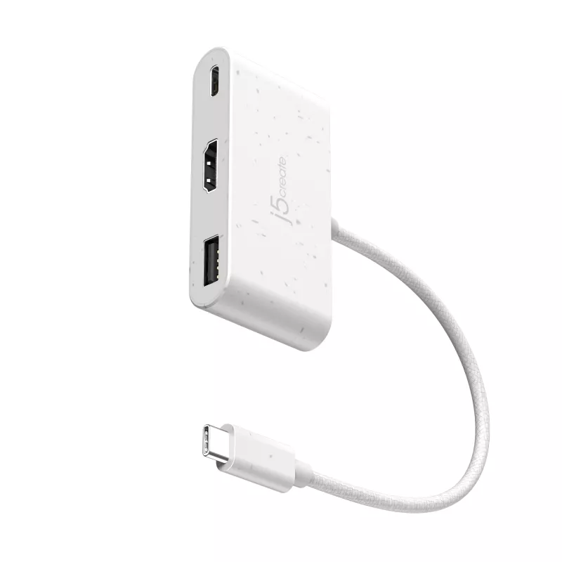 j5create JCA379EW - USB-C® į HDMI™ ir USB™ Type-A su maitinimo tiekimu