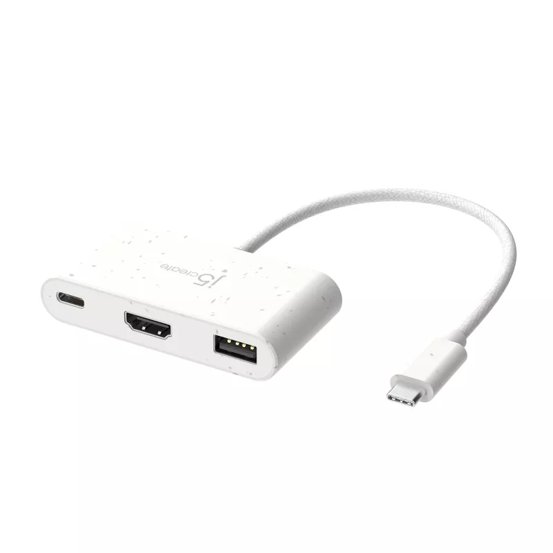 j5create JCA379EW - USB-C® į HDMI™ ir USB™ Type-A su maitinimo tiekimu