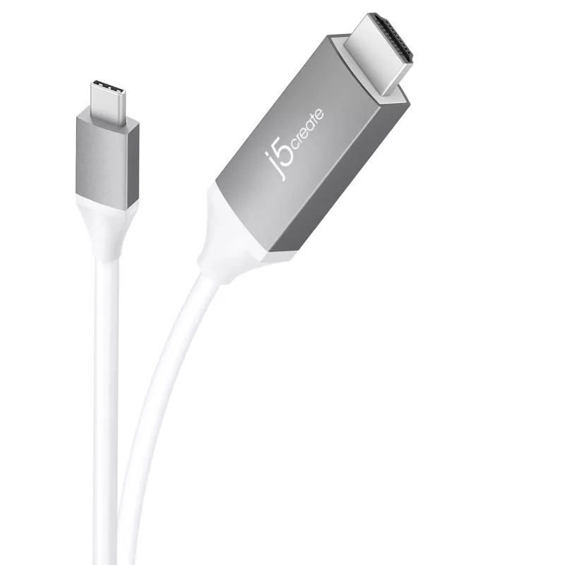 j5create JCC153G-N USB-C™ į 4K HDMI™ kabelis, Pilkas, 1,5 m