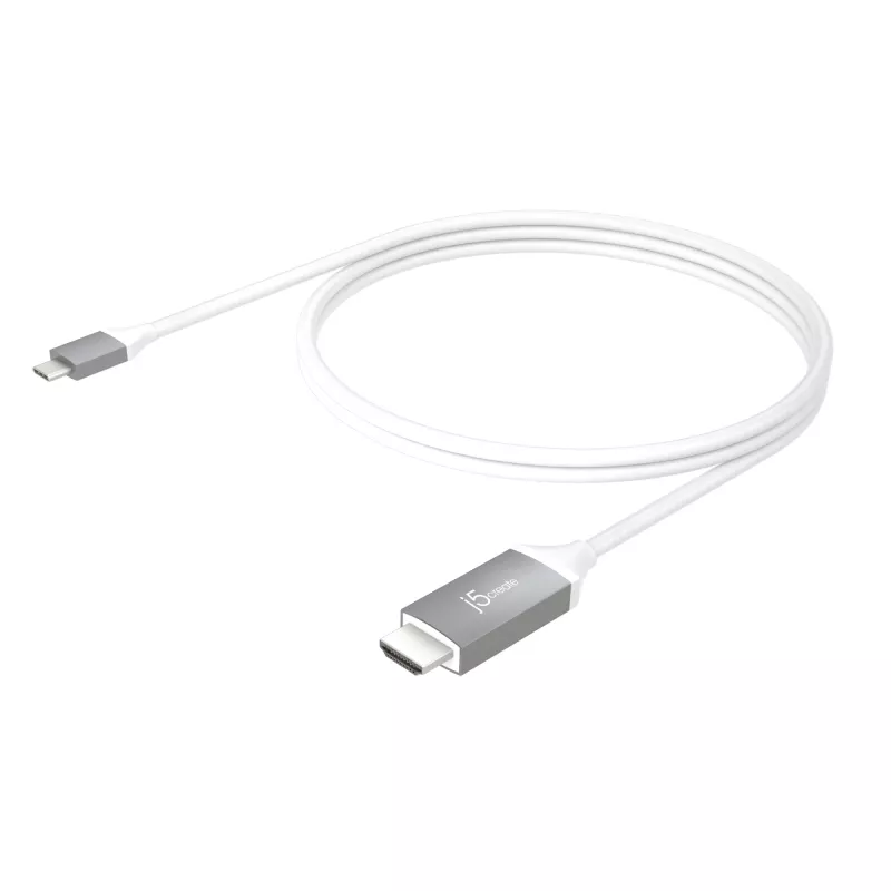 j5create JCC153G-N USB-C™ į 4K HDMI™ kabelis, Pilkas, 1,5 m