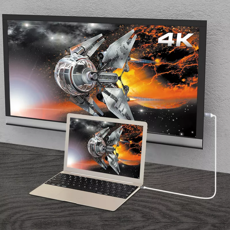 j5create JCC153G-N USB-C™ į 4K HDMI™ kabelis, Pilkas, 1,5 m