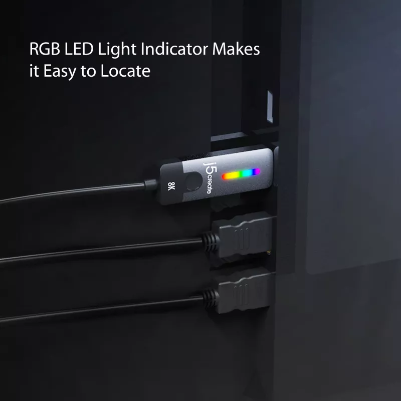 j5create JCC157-N USB-C į HDMI 2.1 8K laidas 1,79 m