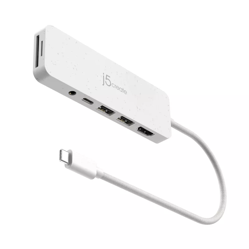 j5create JCD373EW – USB-C® daugiafunkcis šakotuvas su maitinimo tiekimu