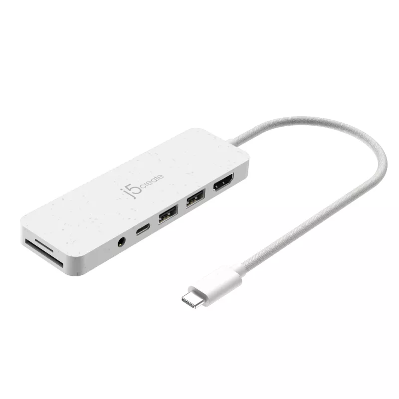 j5create JCD373EW – USB-C® daugiafunkcis šakotuvas su maitinimo tiekimu