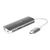 j5create JCD383 USB-C™ 9-in-1 kelių prievadų adapteris, sidabrinis ir baltas