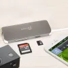 j5create JCD383 USB-C™ 9-in-1 kelių prievadų adapteris, sidabrinis ir baltas