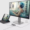 j5create JCD383 USB-C™ 9-in-1 kelių prievadų adapteris, sidabrinis ir baltas