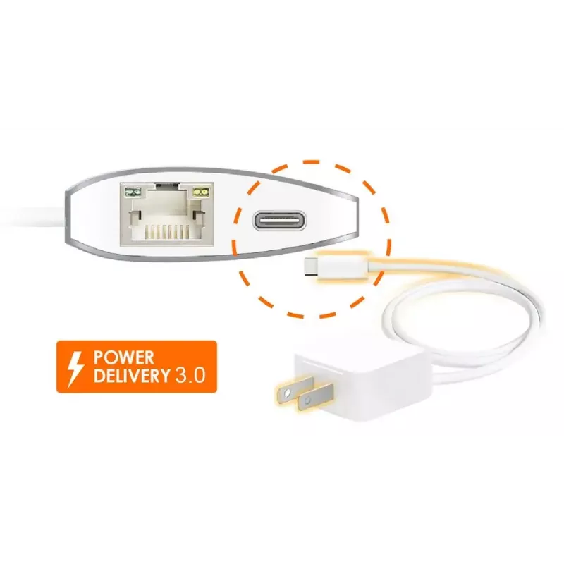 j5create JCD383 USB-C™ 9-in-1 kelių prievadų adapteris, sidabrinis ir baltas