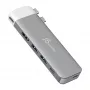 USB-C šakotuvas j5create JCD394 6K HDMI USB 3.2 Gen 2 Pilkai baltas