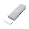 USB-C šakotuvas j5create JCD394 6K HDMI USB 3.2 Gen 2 Pilkai baltas