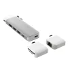 USB-C šakotuvas j5create JCD394 6K HDMI USB 3.2 Gen 2 Pilkai baltas