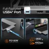 USB-C šakotuvas j5create JCD394 6K HDMI USB 3.2 Gen 2 Pilkai baltas