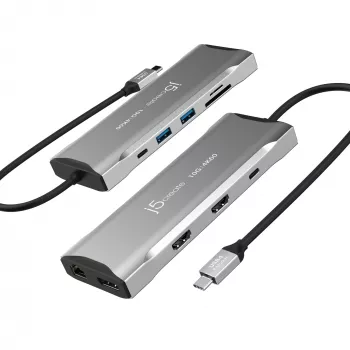 j5create JCD397-N 4K60 Elite USB-C kelių monitorių mini dokas