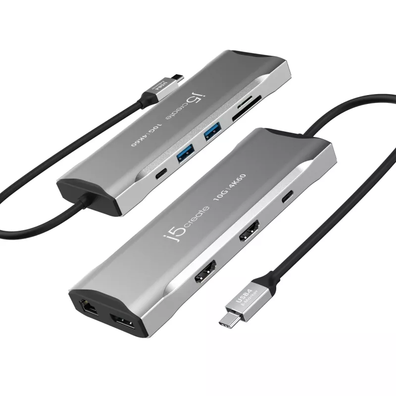 j5create JCD397-N 4K60 Elite USB-C kelių monitorių mini dokas