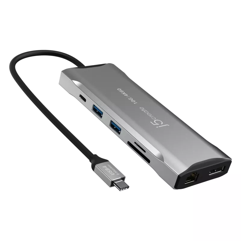 j5create JCD397-N 4K60 Elite USB-C kelių monitorių mini dokas