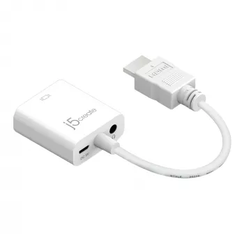 j5create JDA213 HDMI į VGA adapteris baltas 0,1 m 1920x1080P