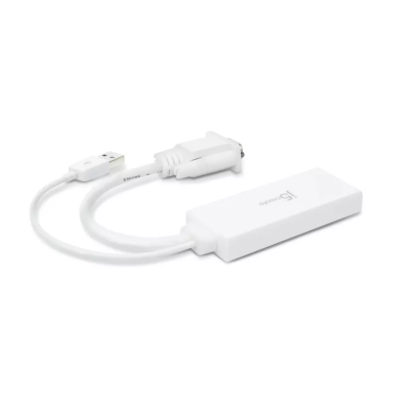 j5create JDA214 VGA į HDMI vaizdo ir garso adapteris baltas 0,176 m