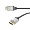 j5create JDC42 4K DisplayPort™ laidas, juoda ir pilka, 1,8 m