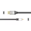 j5create JDC42 4K DisplayPort™ laidas, juoda ir pilka, 1,8 m