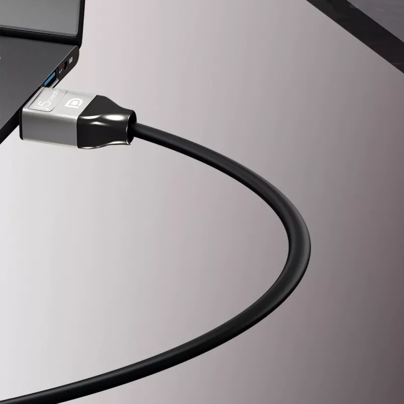 j5create JDC42 4K DisplayPort™ laidas, juoda ir pilka, 1,8 m