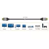 j5create JDC53 itin didelės spartos 8K UHD HDMI™ laidas, juodas ir pilkas, 2 m