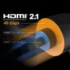j5create JDC53 itin didelės spartos 8K UHD HDMI™ laidas, juodas ir pilkas, 2 m