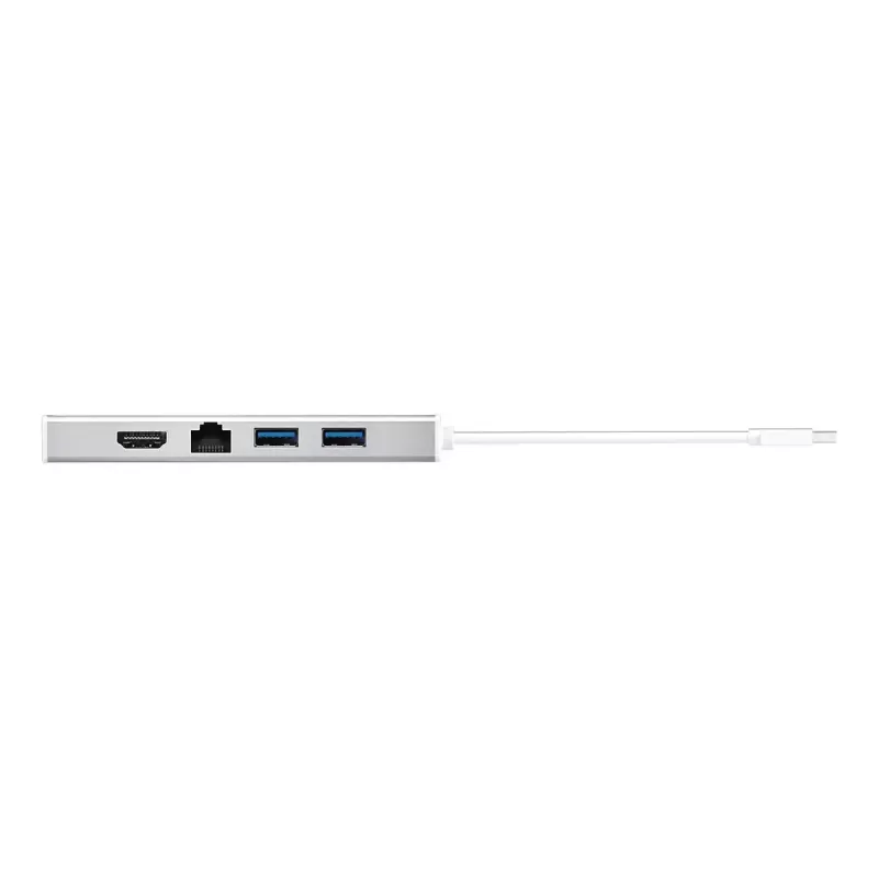 j5create JUD380 USB™ 3.0 Mini Dock, su 1x HDMI prievadu ir 3x USB prievadais, sidabrinė