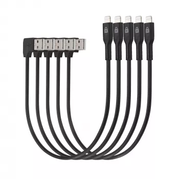 Kensington Charge & Sync kabelis, Universal Tablet, USB į Lightning – 5 vnt. pakuotė