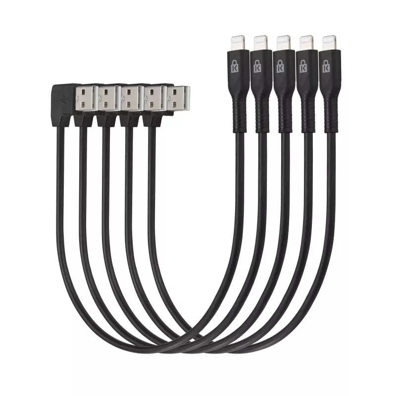 Kensington Charge & Sync kabelis, Universal Tablet, USB į Lightning – 5 vnt. pakuotė
