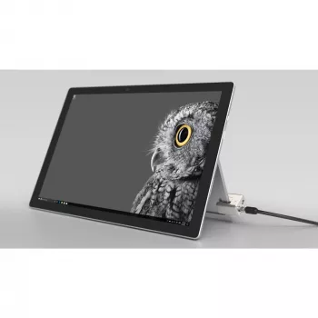 Kensington raktinė kabelinė spyna, skirta Surface Pro ir Surface Go, 1,8 m, Kensington, Raktas, Anglinis plienas, Juoda, Sidabrinė