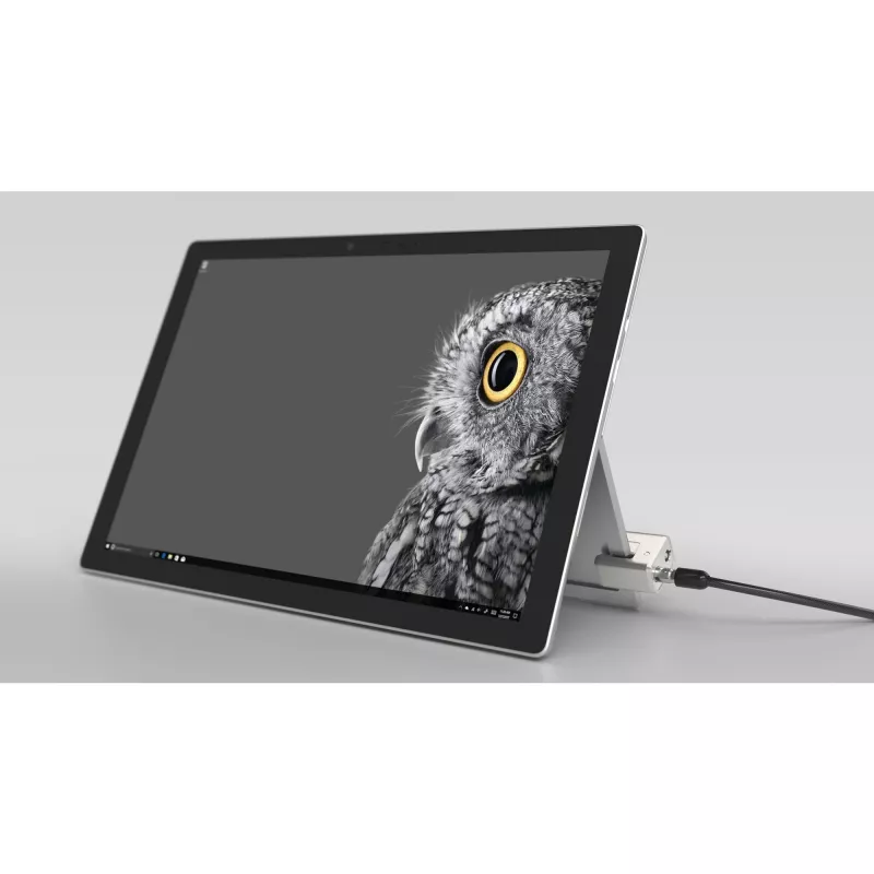 Kensington raktinė kabelinė spyna, skirta Surface Pro ir Surface Go, 1,8 m, Kensington, Raktas, Anglinis plienas, Juoda, Sidabrinė