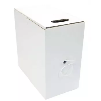Ethernet laidas MicroConnect U/UTP CAT6 305 m baltas, su kietu laidininku
