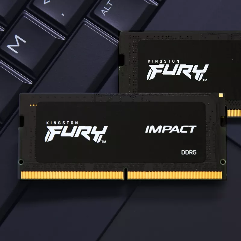 Kingston Technology FURY 16GB 4800MT/s DDR5 CL38 SODIMM (2 vnt. rinkinys) Impact