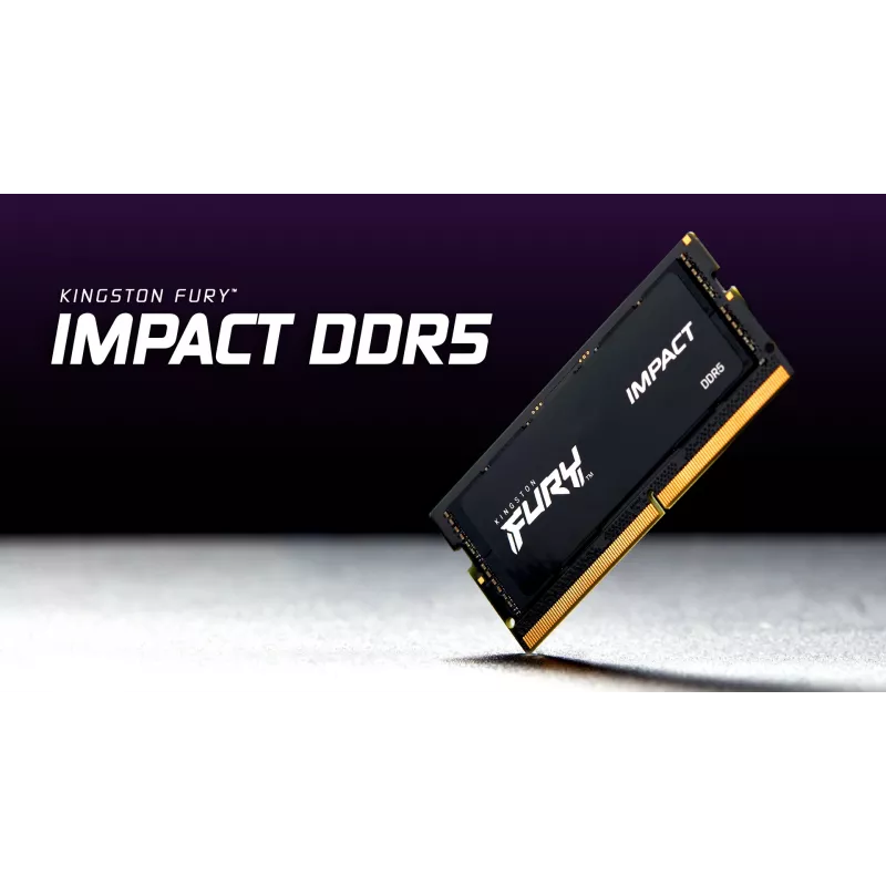 Kingston Technology FURY 16GB 4800MT/s DDR5 CL38 SODIMM (2 vnt. rinkinys) Impact