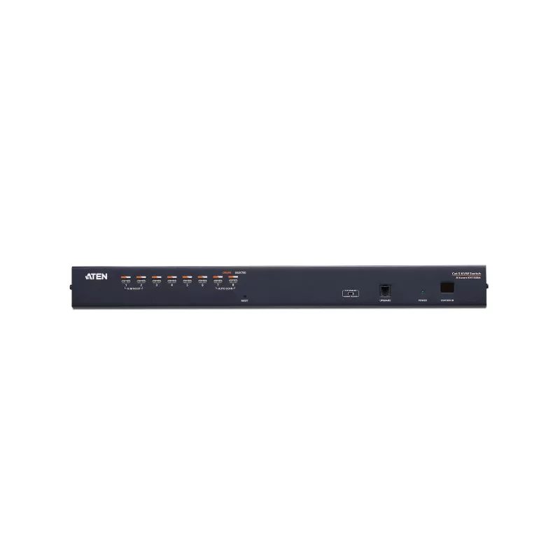 ATEN 8 prievadų Cat 5e/6 KVM komutatorius, 1920 x 1200 pikselių, Ethernet LAN, WUXGA, 5,1 W, juodas
