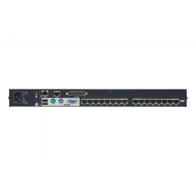 ATEN 16 prievadų CAT5e/6 KVM per IP jungiklis, 1920 x 1200 taškų, Ethernet LAN, WUXGA, 8,9 W, juodas