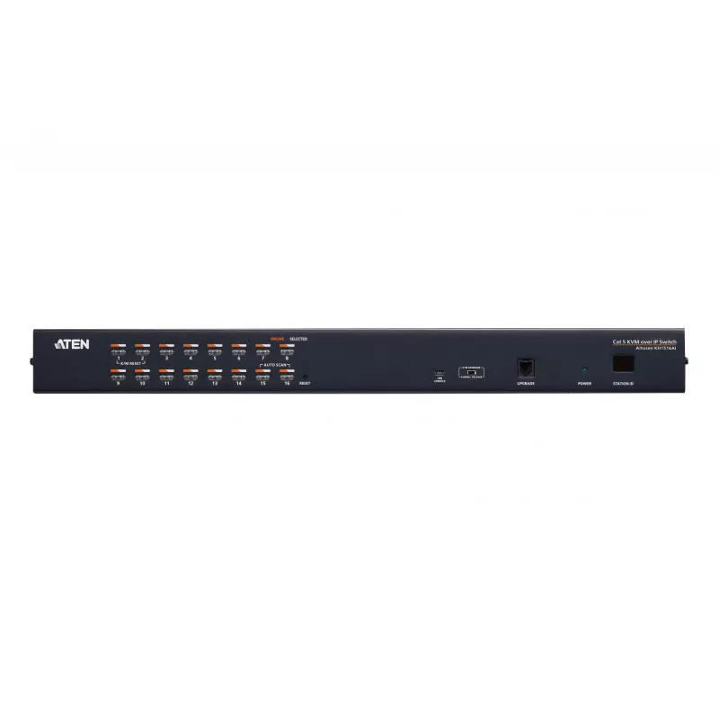 ATEN 16 prievadų CAT5e/6 KVM per IP jungiklis, 1920 x 1200 taškų, Ethernet LAN, WUXGA, 8,9 W, juodas