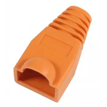 MicroConnect KON503O RJ45 įtempimo sumažinimo gaubtelis, oranžinis, 50 vnt.