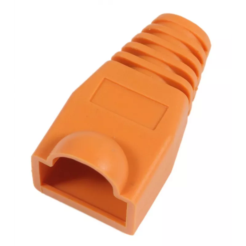 MicroConnect KON503O RJ45 įtempimo sumažinimo gaubtelis, oranžinis, 50 vnt.