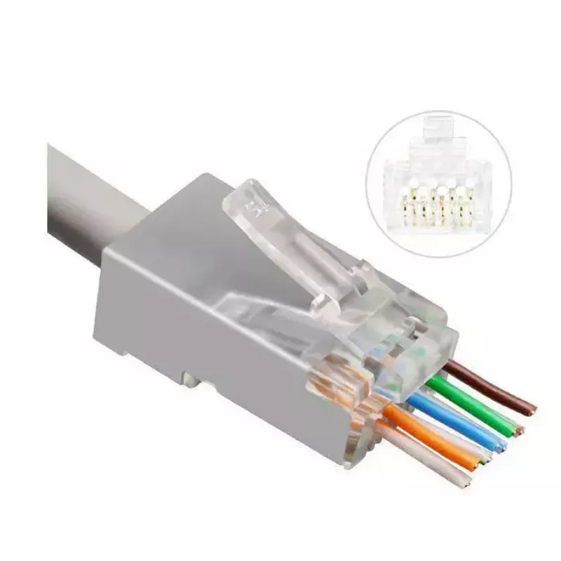 Microconnect KON506-50EZ vielos jungtis RJ45 sidabrinė