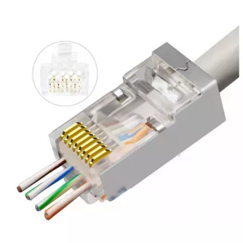 Microconnect KON506-50EZ vielos jungtis RJ45 sidabrinė