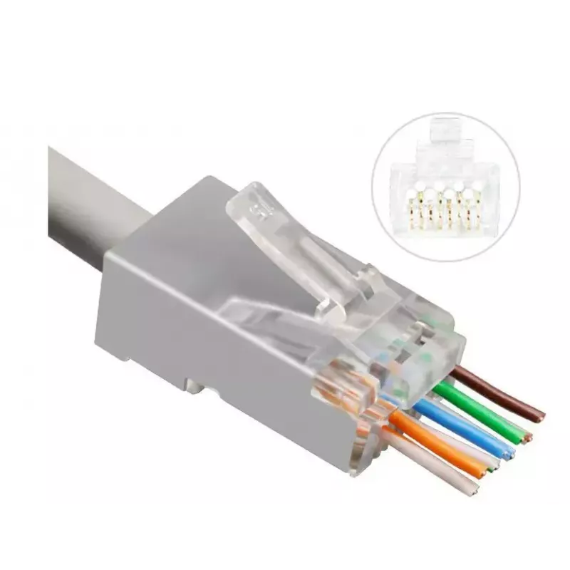 Microconnect KON512-50EZ laido jungtis RJ45 sidabrinė
